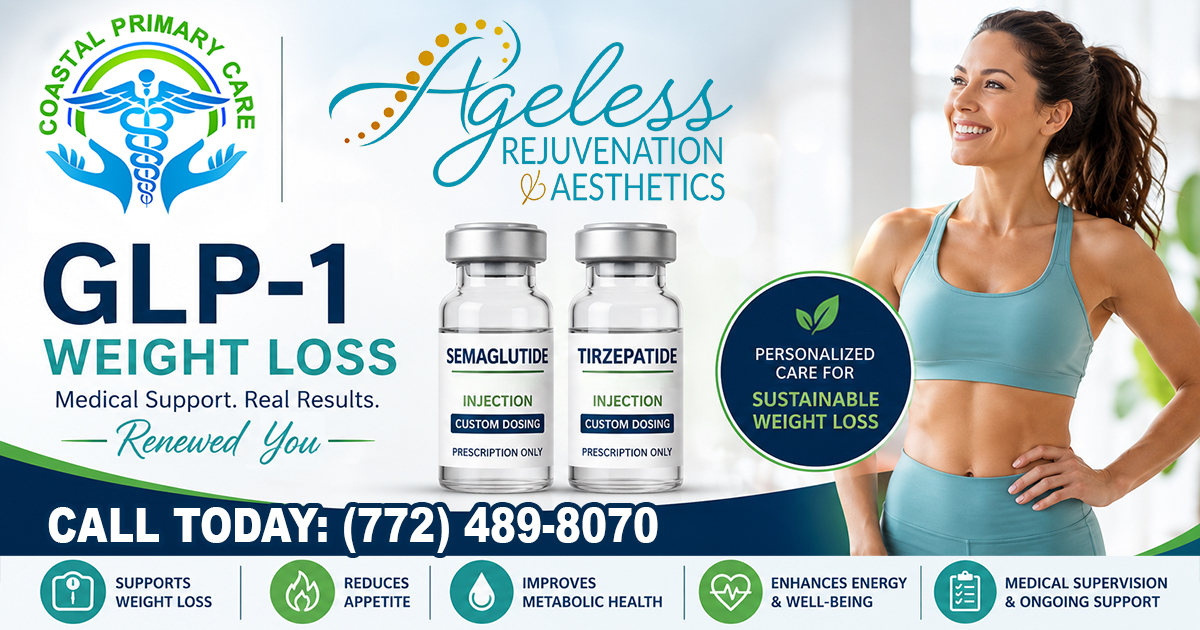 GLP-1 Weight Loss Program designed to help patients achieve sustainable, long-term results.  This program is provided under the medical oversight and care of Coastal Primary Care and led by Maureen A. Zelinka, M.D. and Ilia Hood, C.M.A. With professional guidance, ongoing monitoring, and compassionate support, you can feel confident that your health and safety are our top priorities.